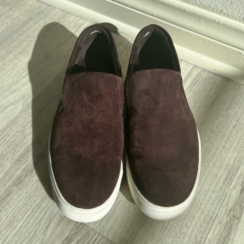 Vince Ginelle Brown Suede Sneakers Size 7.5